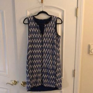 J Crew zig zag shift dress